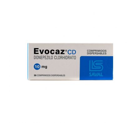 EVOCAZ CD 10 MG. CJ X 30 COMP. DISPERSABLES