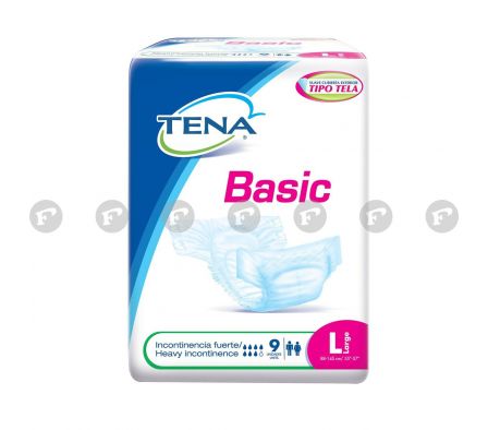 TENA PAÑAL ADULTO BASIC TAM. GRANDE X 9 UN.
