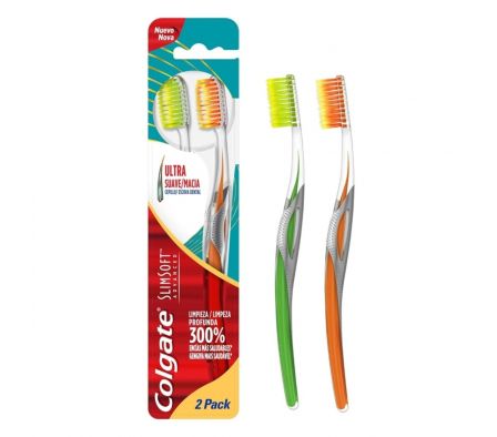 Colgate cepillo slim soft advanced suave x 2 unid-|*|./.
