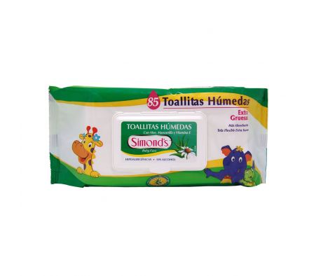 Simonds toallita humeda con vitamina e y aloe verde 85 unida