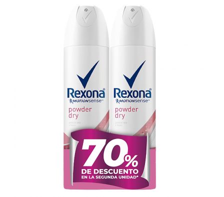 Rexona powder deo aerosol 150ml x 2