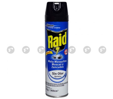 RAID MATA MOSQUITOS, MOSCAS Y ZANCUDOS FR X 360 CC.REPELENTE