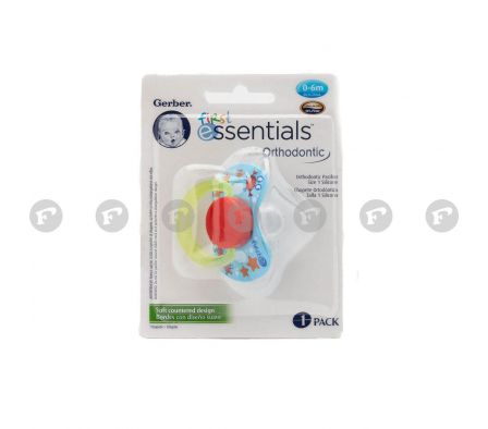 Gerber chupete ordontio siliconado 6 meses niño t1