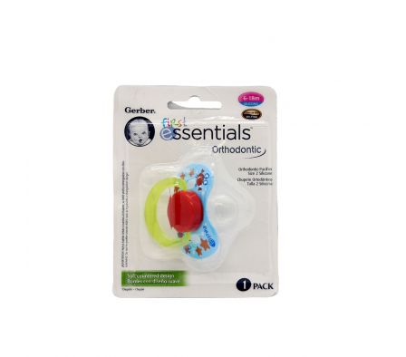 Gerber chupete ordontio siliconado 6 a 18 meses niño t2