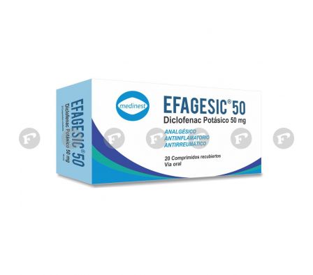 EFAGESIC 50 MG. CJ X 20 COMP.
