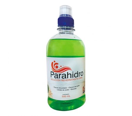 PARAHIDRO MANZANA VERDE SOL. REHIDRAT. ORAL FR. X 500 ML.