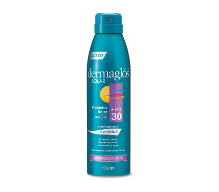 DERMAGLOS SOLAR FPS 30 SPRAY CONT. INV. FR. X 170 ML.