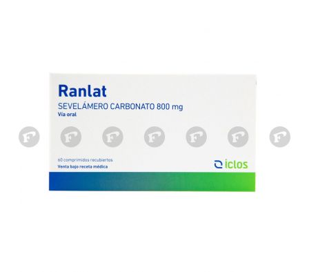 RANLAT (SEVELAMER) CJ X 60 COMP. REC.