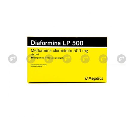 DIAFORMINA LP 500 MG. CJ X 30 COMP. LIB. PROLONG.