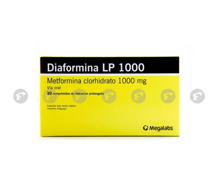 DIAFORMINA LP 1000 MG. CJ X 30 COMP. LIB. PROLONG.