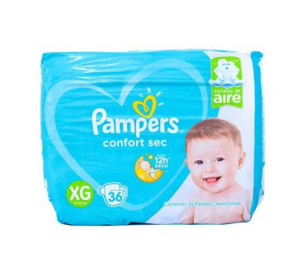 Pampers confort sec verde extra grande x 36 unid.