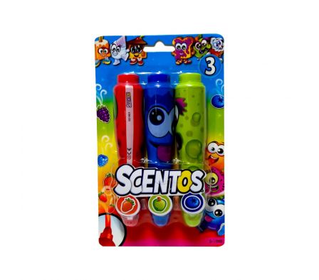Scentos marcador jumbo x 3 rojo verde azul./.