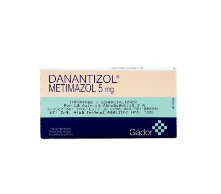 DANANTIZOL 5 MG CJ X 100 COMP.