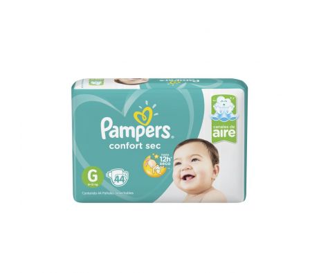 Pampers confort sec grande 44 unid