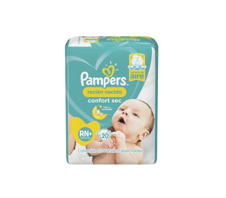 Pampers confort sec recien nacido 20 unid.