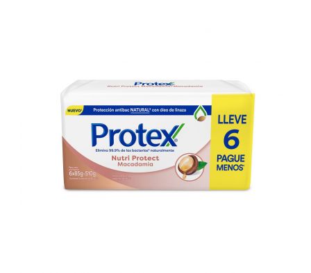 Protex jabon macadamia 85 gr pague 5 lleve 6
