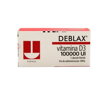 DEBLAX VIT. D3 100.000 UI CJ X 1 CAPS. BLANDA