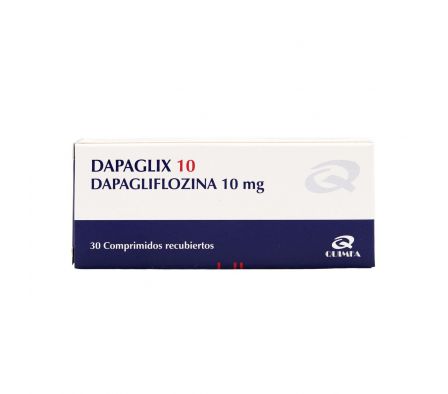 DAPAGLIX 10 MG. CJ X 30 COMP. REC.