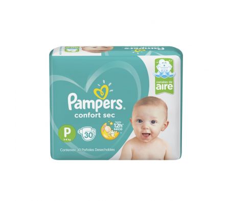 Pampers confort sec pequeño 30 unidades