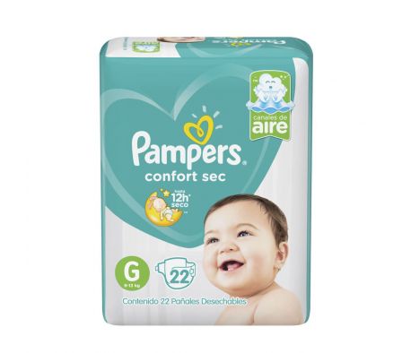 Pampers confort sec grande x 22 unid