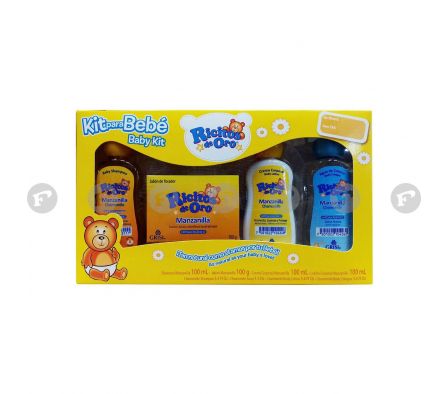 Ricitos manzanilla(sha+ja+locion+colonia 4pzas)