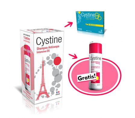 CYSTINE B6 COMP.X 20 + SH. ANTICASPA PACK X 1 UNID.