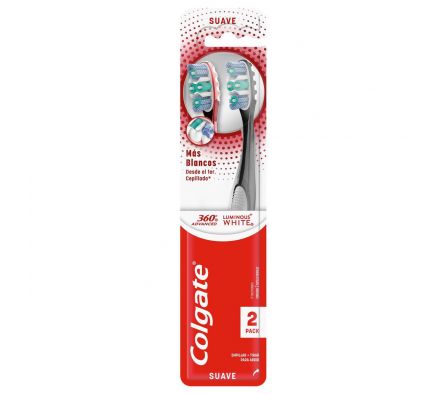 Colgate cepillo luminous white 360 x2-|*|