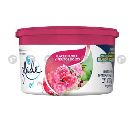 GLADE GEL PLACER FLORAL Y FRUTOS ROJOS POTE X 70 GR.