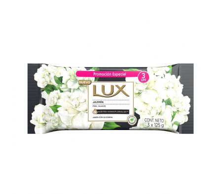 Lux jabon jazmin pack 3 x 125 gramos