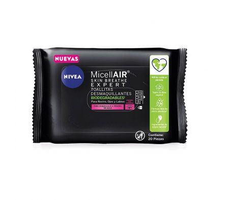 Nivea Facial toallitas desmaq micelar black 20 unid*&./.