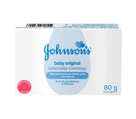 Johnson jabon cremoso original libre parabenos 80 gr