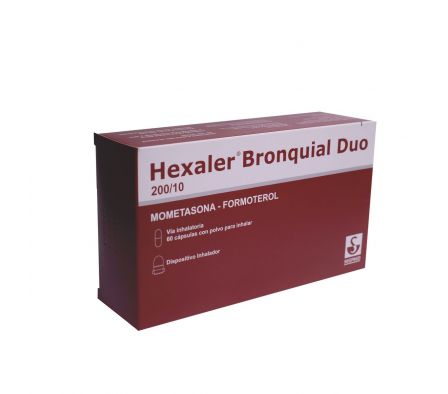 HEXALER BRONQUIAL DUO 200/10 CJ. X 60 CAPS. INHAL.