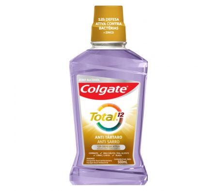 Colgate plax enjuage bucal total anti tartaro 500ml*|