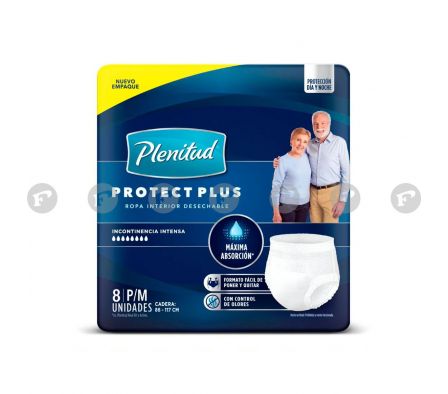 Plenitud ropa interior active mujer g/xg paq.8 unid.