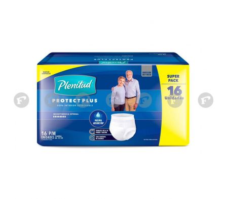 Plenitud ropa interior protec plus p/m x 16und.