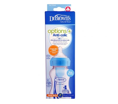 Dr.Browns biberon  options boca ancha celeste 270ml wb91602