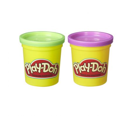 Playdoh 2 pk purple and green