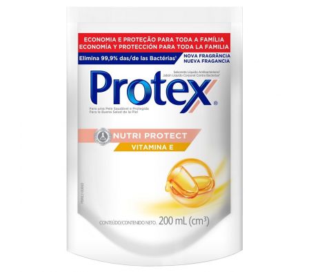 Protex jabon nutri protec vitamin E refil 200ml ./.