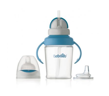 babelito vaso de transicion con asa celeste 260 ml ./.