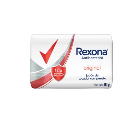 Rexona jabon antibacterial original x 90gr unidad