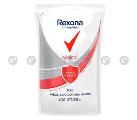 Rexona jabon liquido antibacterial orig refil x 220 ml