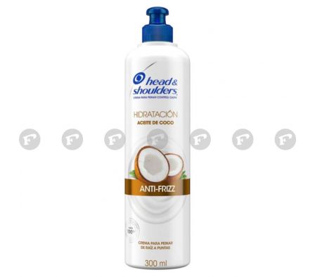 Head&Shoulders crema de peinar hidrat coco fr. 300 ml.