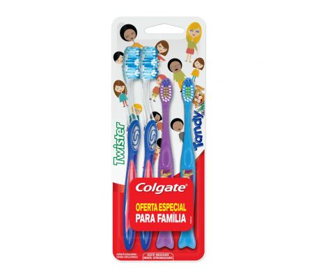 Colgate cepillo pack familia x4*|