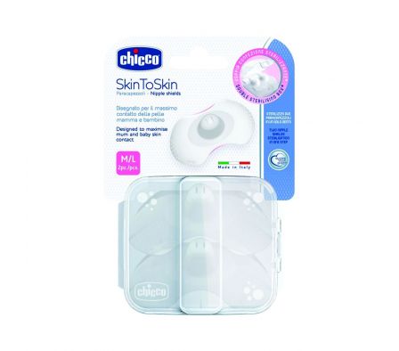 Chicco protegepezones de silicona grande blister2 unid.
