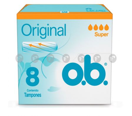 O.B. Siempre Libre Tampones Original Super - Caja De 8 Unidades