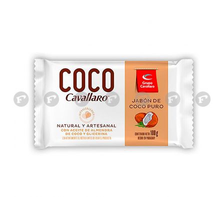 Cavallaro jabon de coco puro lavar 100 gr