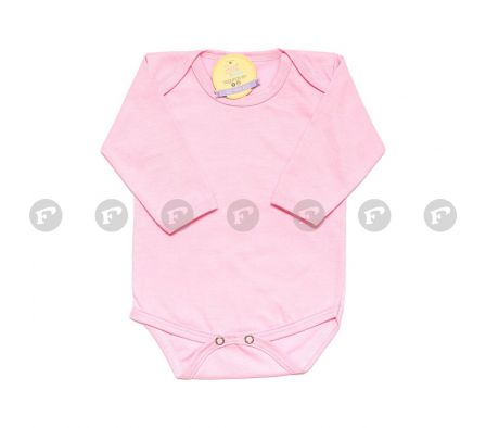 Bea baby body mangas larga rosado  14048
