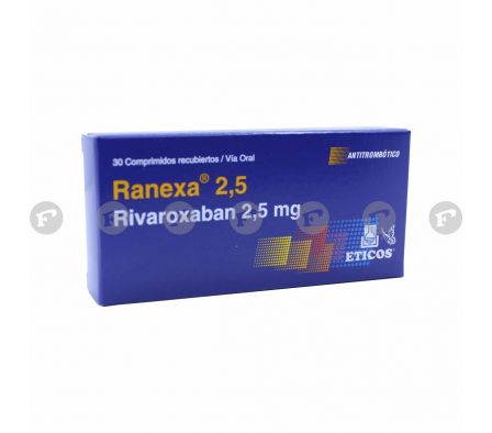 RANEXA 2,5 MG. CJ X 30 COMP. REC.
