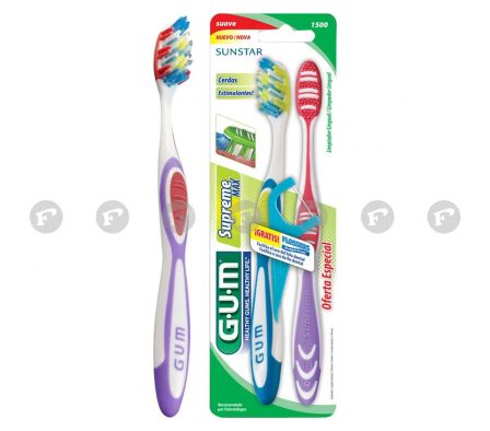 Gum cepillo (supreme max suave x2 +flosser obsequio)