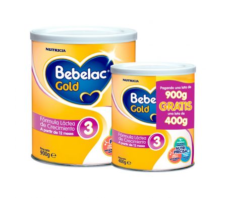 BEBELAC GOLD 3 (LATA 900+LATA 400 G.) DUO PACK X 1 UNID,